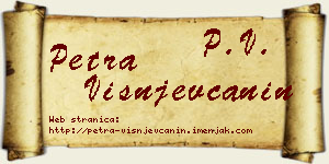 Petra Višnjevčanin vizit kartica